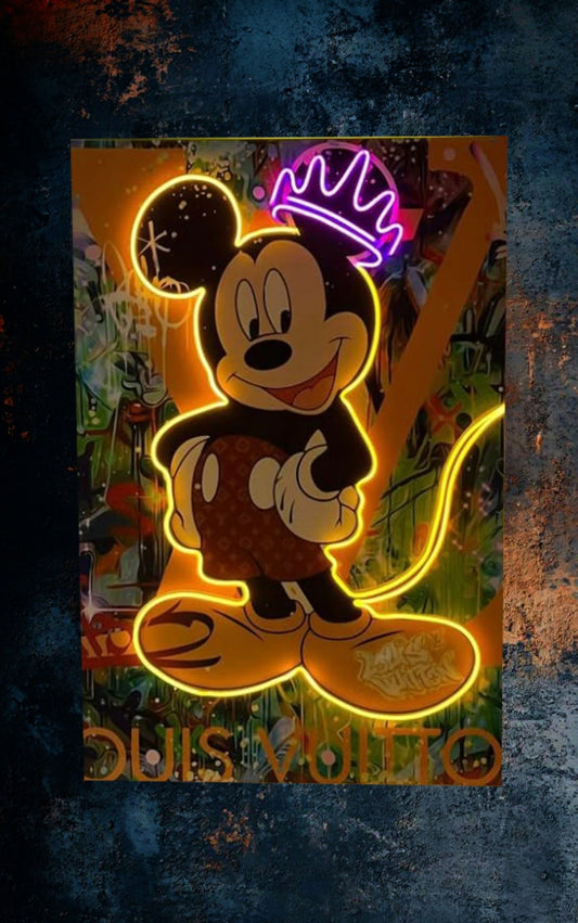 Neon Slika Mickey Mouse